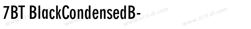 7BT BlackCondensedB字体转换